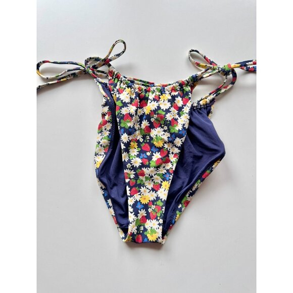 & OTHER STORIES Floral Strawberry 2pc Triangle Halter Bikini Set, Size 6/8 - Picture 7 of 14